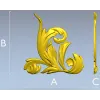 Baroque Acanthus Corner STL 3D model for CNC