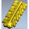 Acanthus Vertical Decorative STL Model for CNC