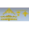 Baroque Applique STL Set for CNC - High-Relief Decorative Cartouches