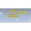 Baroque Applique STL Set for CNC - High-Relief Decorative Cartouches