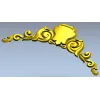 Акантовый картуш для фриза - 3D модель STL для ЧПУ