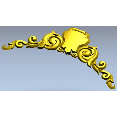 Акантовый картуш для фриза - 3D модель STL для ЧПУ