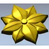 Розетка Лотос - декоративная 3D модель STL для ЧПУ
