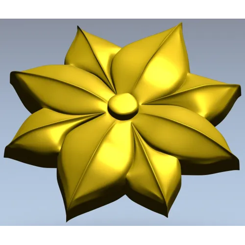 Розетка Лотос - декоративная 3D модель STL для ЧПУ