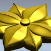 Розетка Лотос - декоративная 3D модель STL для ЧПУ