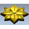 Розетка Лотос - декоративная 3D модель STL для ЧПУ