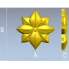 Розетка Лотос - декоративная 3D модель STL для ЧПУ