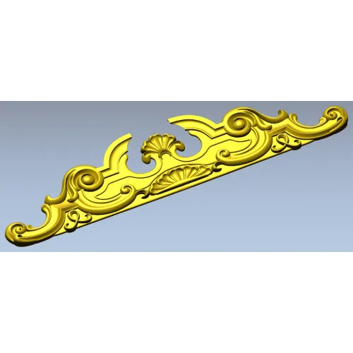 Baroque Shell Crest - STL 3D model for CNC router