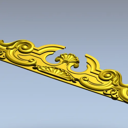 Baroque Shell Crest - STL 3D model for CNC router