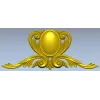 Классический горизонтальный картуш в стиле ака?нт - STL 3D модель для ЧПУ