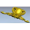 Классический горизонтальный картуш в стиле ака?нт - STL 3D модель для ЧПУ