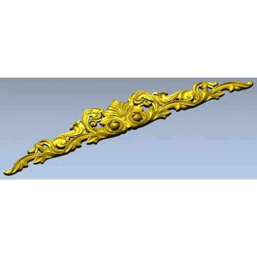 Acanthus Shell Crest - STL 3D model for CNC router