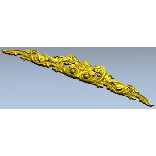 Acanthus Shell Crest - STL 3D model for CNC router