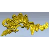 Acanthus Sunburst Corner - decorative STL for CNC milling