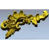 Acanthus Sunburst Corner - decorative STL for CNC milling