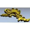 Acanthus Sunburst Corner - decorative STL for CNC milling