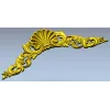 Декоративный картуш с раковиной - STL для ЧПУ
