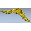 Декоративный картуш с раковиной - STL для ЧПУ