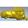 Рельефный лев в барельефе - STL модель для ЧПУ