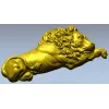 Рельефный лев в барельефе - STL модель для ЧПУ
