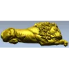 Рельефный лев в барельефе - STL модель для ЧПУ