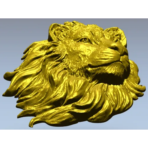 Рельеф "Гордый Лев" - 3D модель STL для ЧПУ