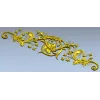 Baroque Acanthus Scroll STL 3D Model for CNC