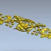 Baroque Acanthus Scroll STL 3D Model for CNC