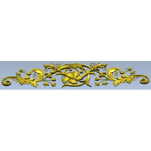 Baroque Acanthus Scroll STL 3D Model for CNC