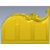Rococo acanthus crest STL 3D model for CNC