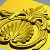 Картуш "Раковина барокко" - 3D модель STL для ЧПУ