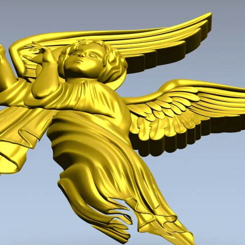 Летящий ангел - 3D модель STL для ЧПУ