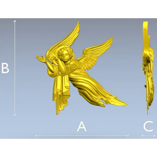 Летящий ангел - 3D модель STL для ЧПУ