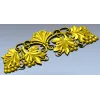 Grapevine Cartouche decorative STL model for CNC