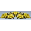 Grapevine Cartouche decorative STL model for CNC
