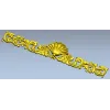 Seashell Acanthus Frieze - detailed STL 3D model for CNC