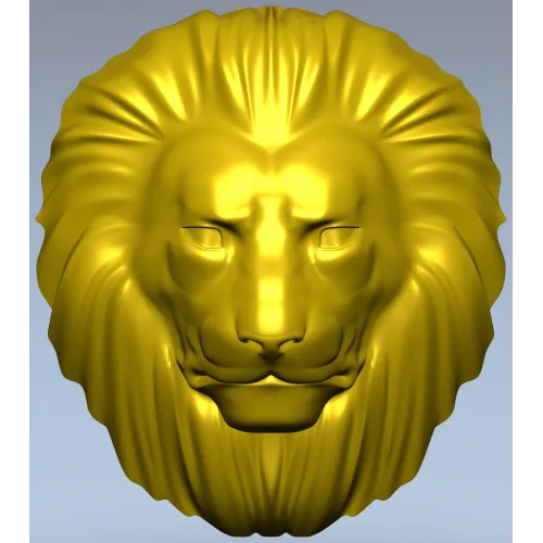 Рельеф головы льва - 3D модель STL для ЧПУ