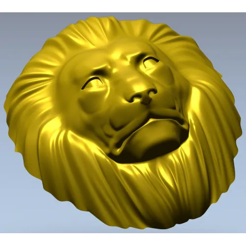 Рельеф головы льва - 3D модель STL для ЧПУ