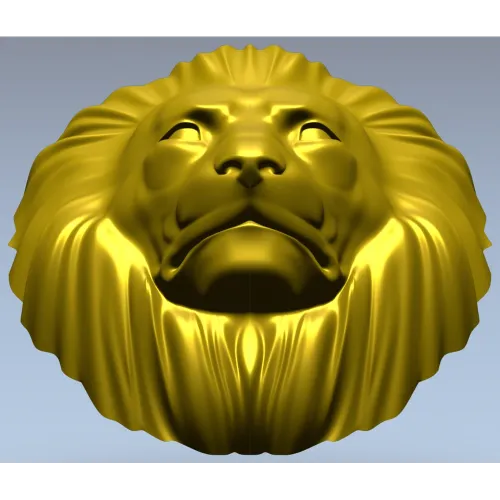 Рельеф головы льва - 3D модель STL для ЧПУ