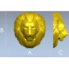 Рельеф головы льва - 3D модель STL для ЧПУ