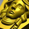 Classical Female Mascaron STL 3D Model for CNC