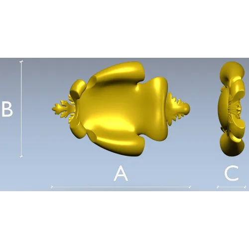 Regal Cartouche - STL 3D model for CNC carving