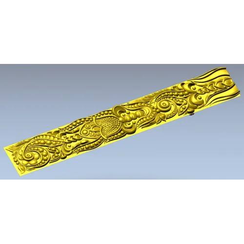 Ornamental Vine Frieze STL for CNC