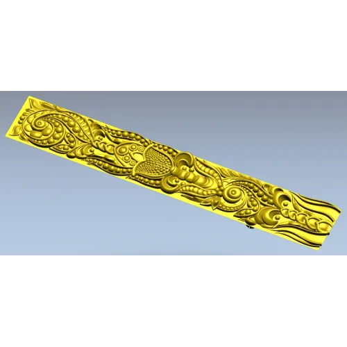 Ornamental Vine Frieze STL for CNC