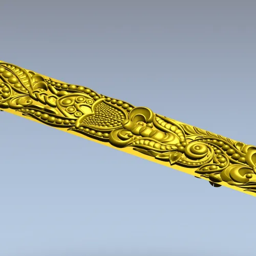 Ornamental Vine Frieze STL for CNC