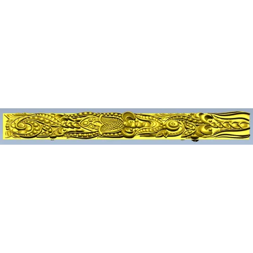 Ornamental Vine Frieze STL for CNC