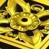 Square Floral Rosette - STL 3D Model for CNC Carving