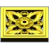 Square Floral Rosette - STL 3D Model for CNC Carving
