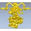 Ленточный букет - декоративная накладка STL для ЧПУ