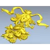 Ленточный букет - декоративная накладка STL для ЧПУ